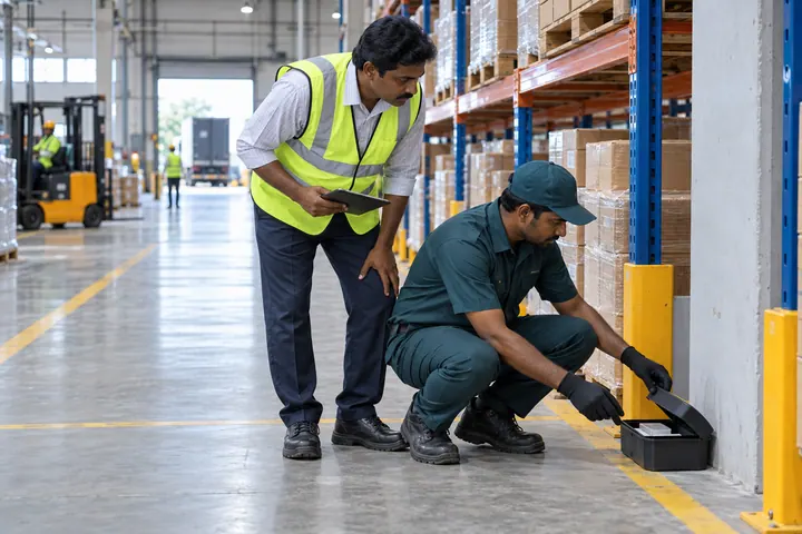 Warehouse Pest Management service illustration
